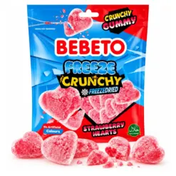 Bebeto Freeze Crunchy Strawberry Hearts