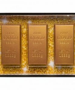 Chocolade goudstaven geschenkverpakking