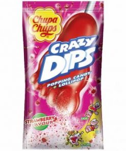 Chupa Chups Crazy dip aardbei snoep