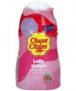 Chupa Chups Lolly Drops Aardbei & Room