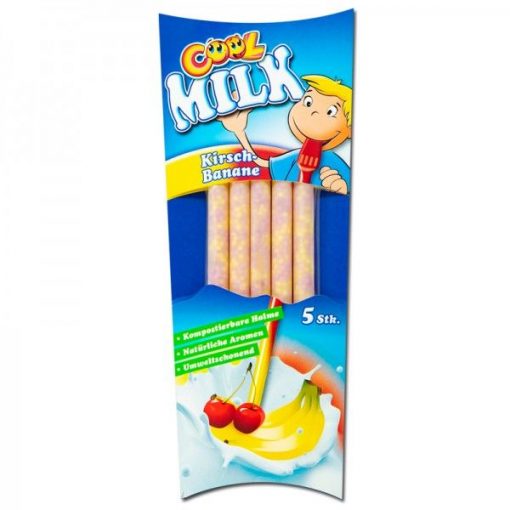 Cool Melk drinkrietjes kers banaan