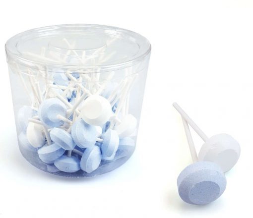 Dextrose Lollies blauw wit