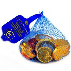 Euromunten in netje 60 stuks a 24 gram