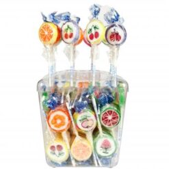Gekleurde Rocks lollies 100 stuks
