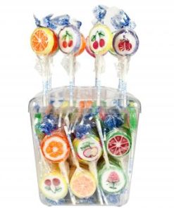 Gekleurde Rocks lollies 100 stuks