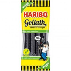 Haribo Goliath dropstangen Veggie 125 gram