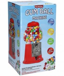 Kauwgomballen automaat 28 cm Rood met vulling