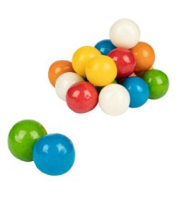 Kauwgomballen kleur assorted in silo