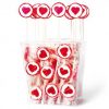 Love lolly hart rood 100 stuks