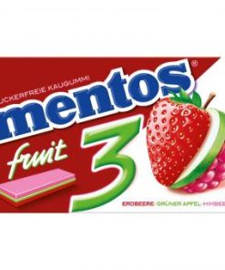 Mentos Fruity Fresh 3 Aardbei kauwgom