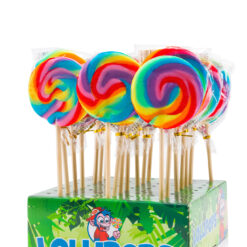 Spiraal lolly regenboog 50 gram