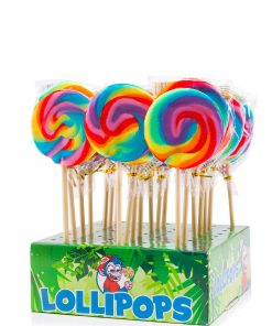 Spiraal lolly regenboog 50 gram