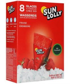 Sunlolly waterijs aardbei 8 stuks