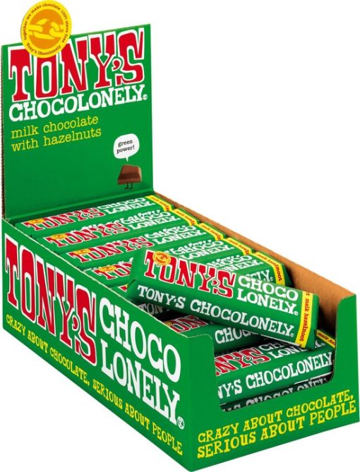 Tony's Chocolonely melk met hazelnoot 35 stuks