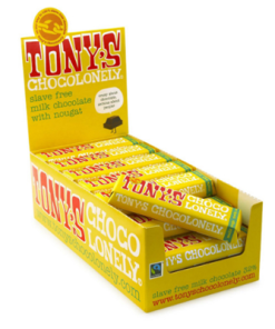 Tony's Chocolonely melk met noga 35 stuks