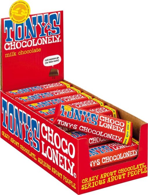 Tony's Chocolonely reep melkchocolade 50 gr