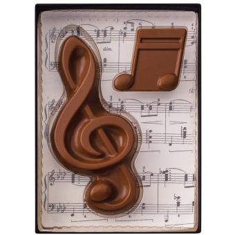 Geschenkverpakking chocolade muzieknoot