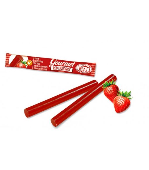 Fini aardbeien drop Gourmet red liquorice