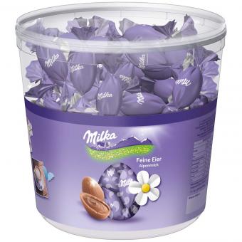 Milka paaseieren met vulling bij