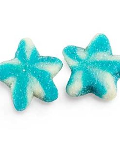 Sugared Blue Twist Stars Halal snoep 1 kg
