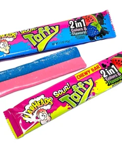 Warheads Amerikaanse Taffy Bar 2 in 1