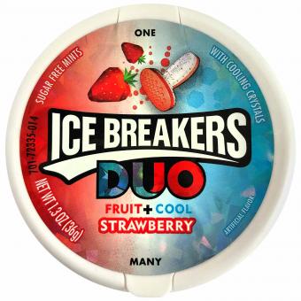 Ice Breakers Duo Fruit + Cool Strawberry suikervrij