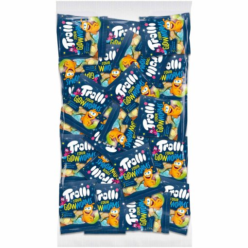 Trolli zure glimwormen mini's 100 x 10 gram