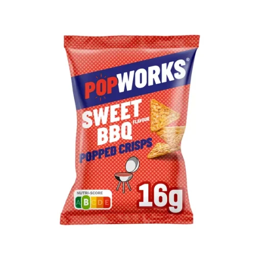 POPWORKS sweet BBQ chips 16 gram