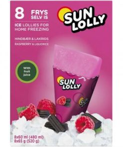 Sunlolly biologische framboos en drop
