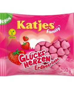 Katjes Gelukshartjes aardbei 250 gram