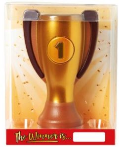 Voetbal chocolade beker trofee