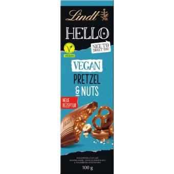 Lindt Hello Vegan Pretzel & Nuts chocolade