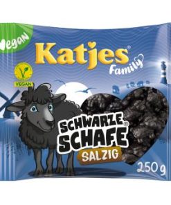 Katjes Veggie zwarte schaap dropjes zout