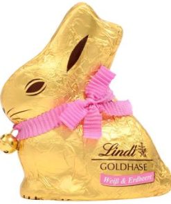 Lindt witte chocolade aardbei paashaas