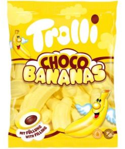 Trolli Bananen met chocolade vulling