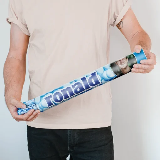 Mentos rol mint met je eigen naam