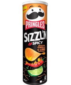 Pringles Sizzl'n Spicy Mexican Chilli & Lime 1