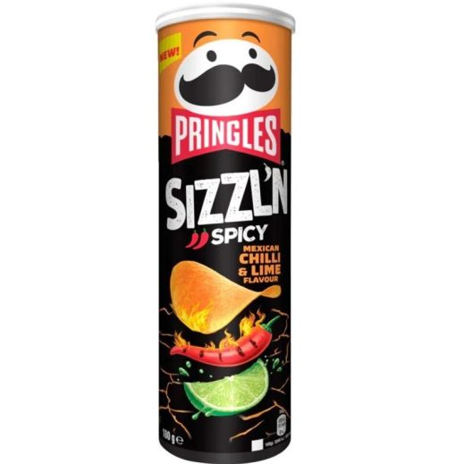 Pringles Sizzl'n Spicy Mexican Chilli & Lime 1