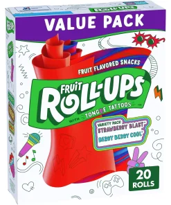 Fruit Roll-Ups Strawberry Berry Blast 20 Rolls