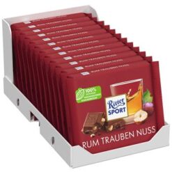 Ritter Sport chocolade Rum rozijnen grootverpakking