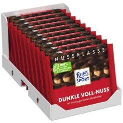 Ritter Sport chocolade Vol Noten Donker grootverpakking