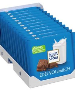 Ritter Sport chocolade Volle Melk grootverpakking