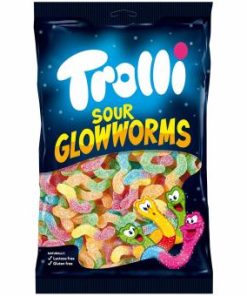 Trolli Zure gloeiwormen snoep 1kg