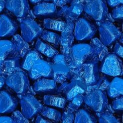 Blauwe pralinehartjes met nougat creme vulling 150 stuks