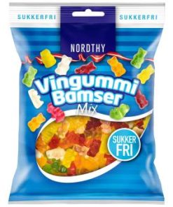 Nordthy Vingummi Bamser Mix suikervrij