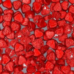 Rode pralinehartjes met nougat creme vulling 150 stuks