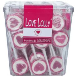 Love lolly hart rood 100 stuks