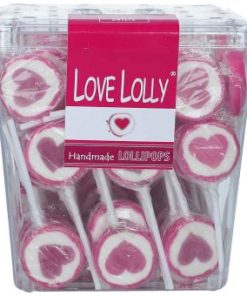 Love lolly hart rood 100 stuks