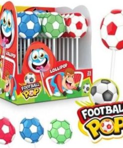 Gekleurde voetbal lolly