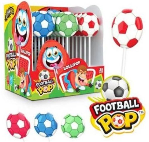 Gekleurde voetbal lolly